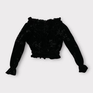 Vintage 90s/Y2K velvet shirt